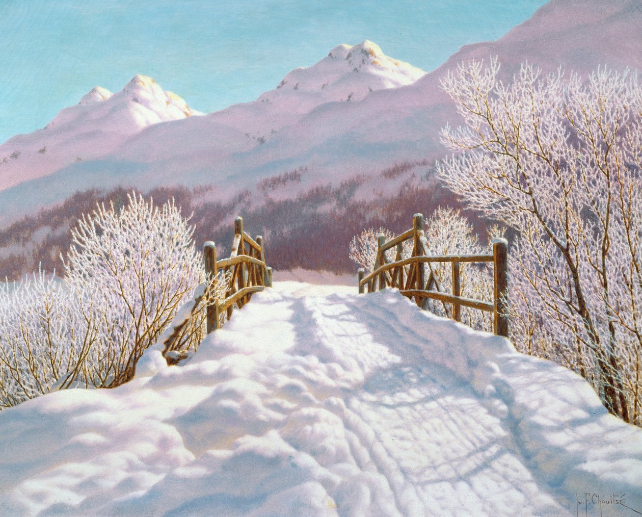 Silver Frost, Engadine, 1910 av Ivan Fedorovich Choultse