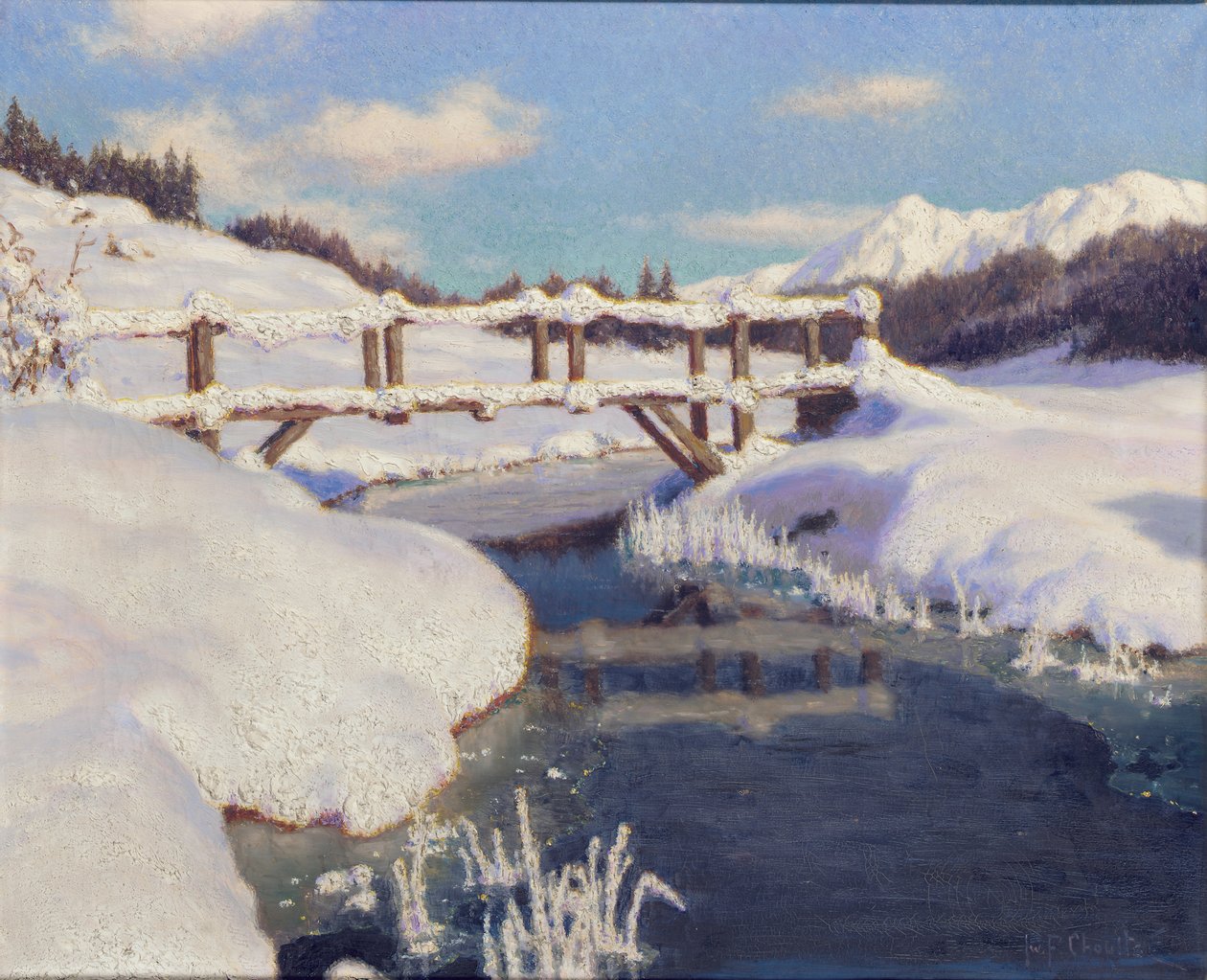 Sol på snøen, Sveits av Ivan Fedorovich Choultse