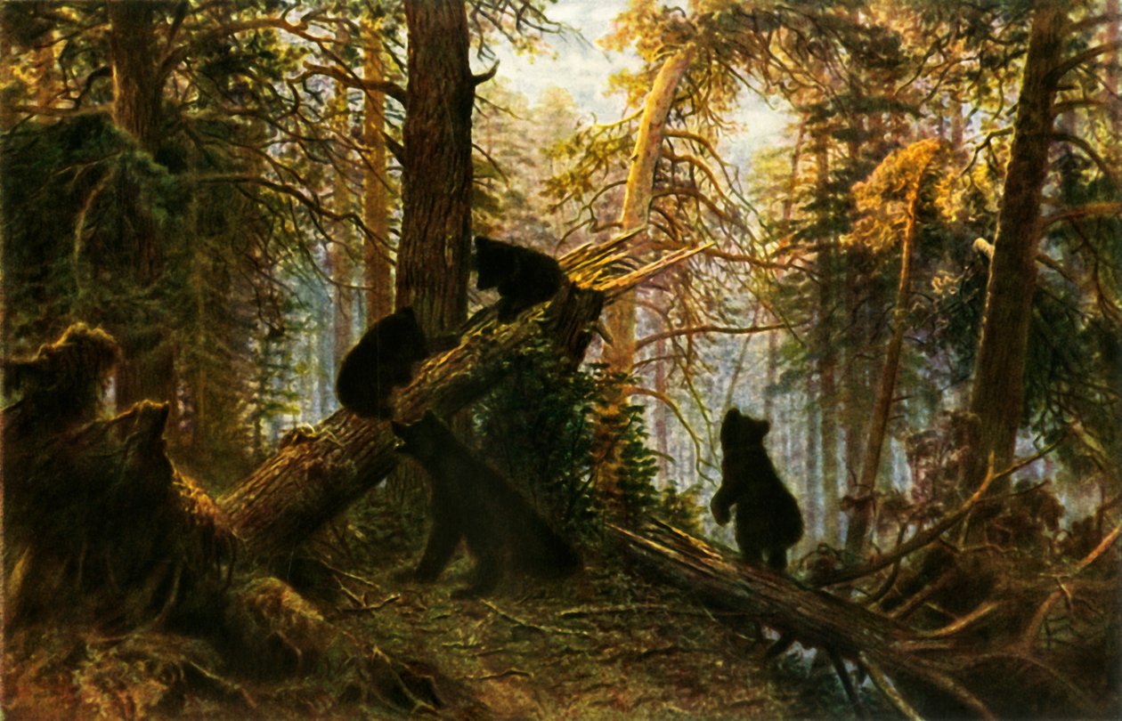 Morning in the Pine-Wood, 1889, 1965. av Ivan Ivanovich Shishkin