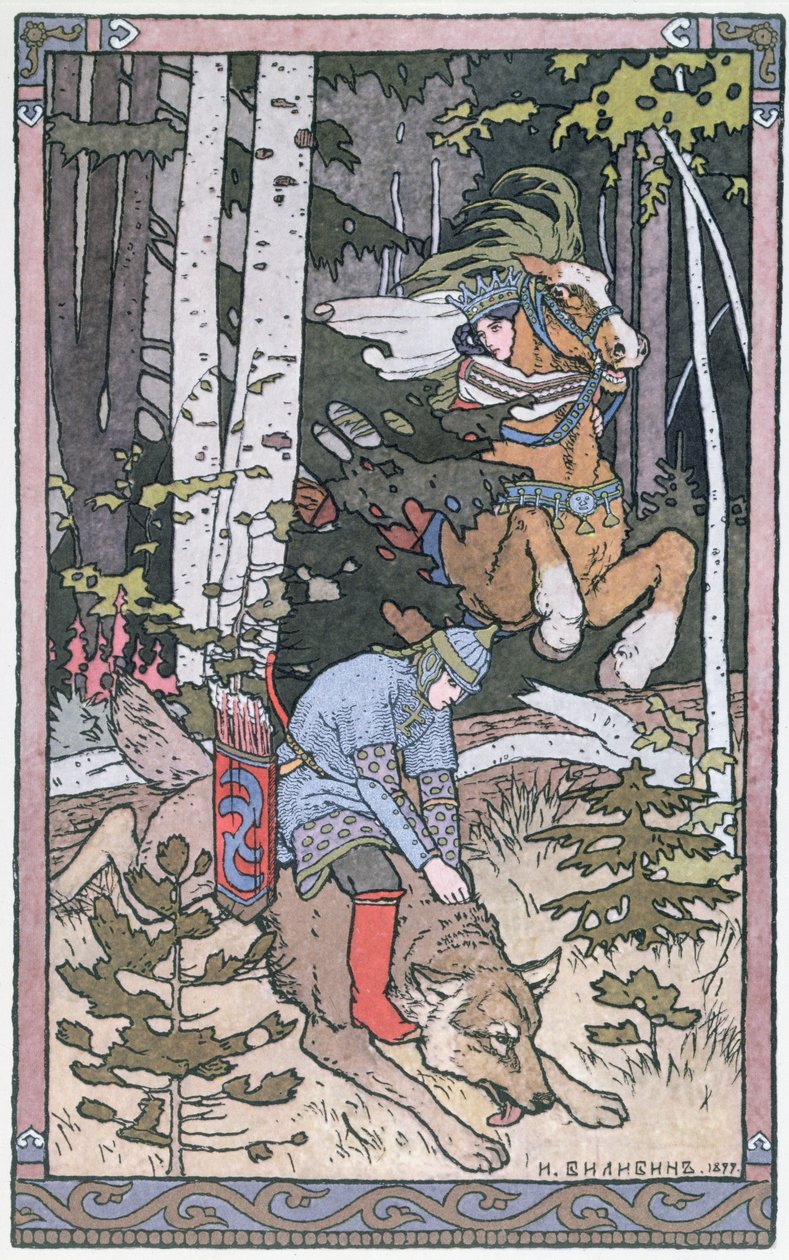 Scene fra et russisk eventyr, 1899 av Ivan Yakovlevich Bilibin
