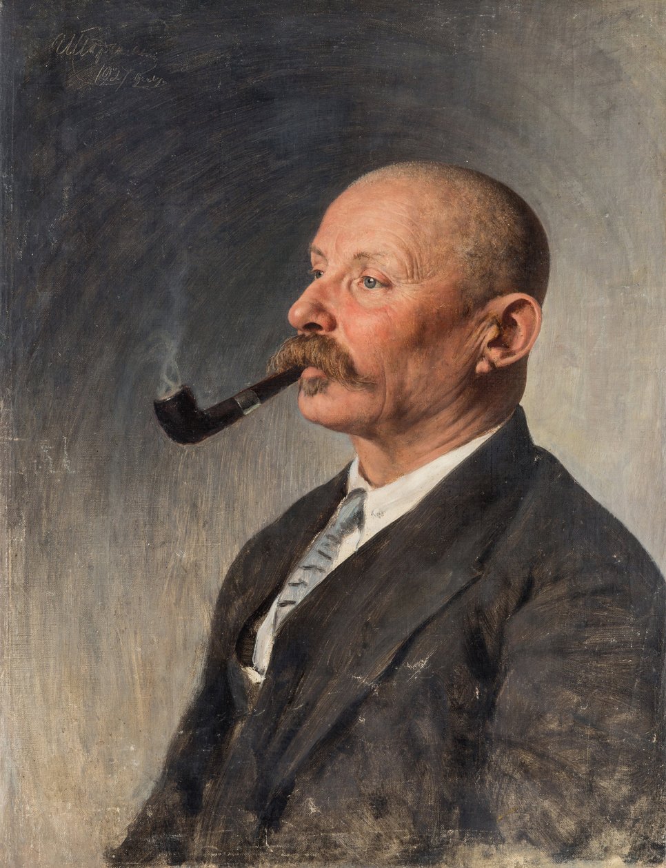 Aleksej Pavlovic Capygin - Portrett av forfatteren Aleksey Pavlovich Chapygin (1870-1937) av Parkhomenko, Ivan Kirillovich (1870-1940). Olje på lerret, størrelse: 67x52 av Ivan Kirillovich Parkhomenko