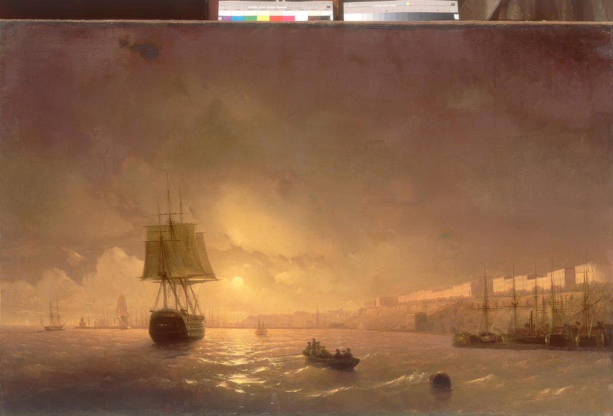 Utsikt over Odessa på en måneskinn natt av Ivan Konstantinovich Aivazovsky