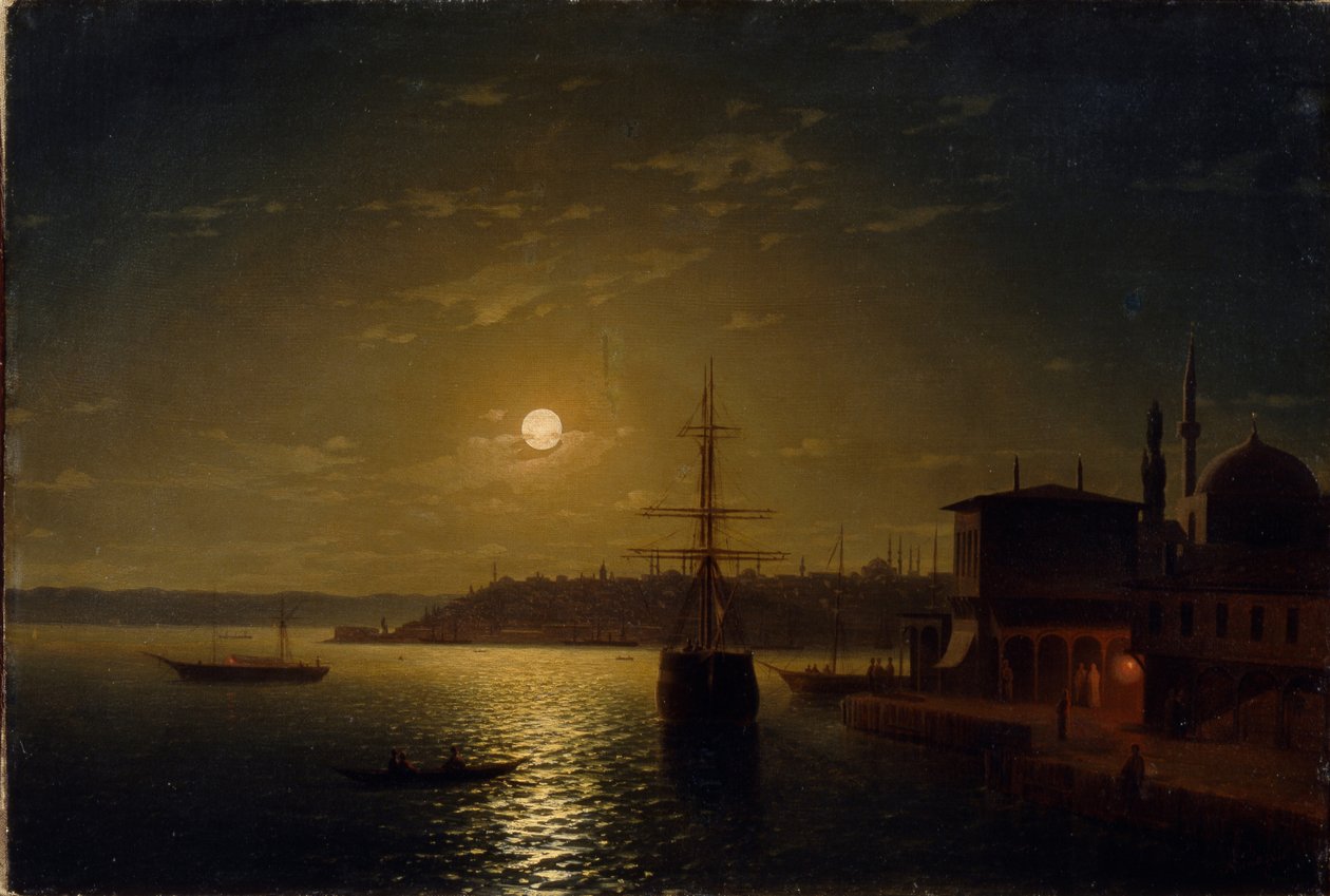 Gullhorn. Tyrkia, etter 1845 av Ivan Konstantinovich Aivazovsky
