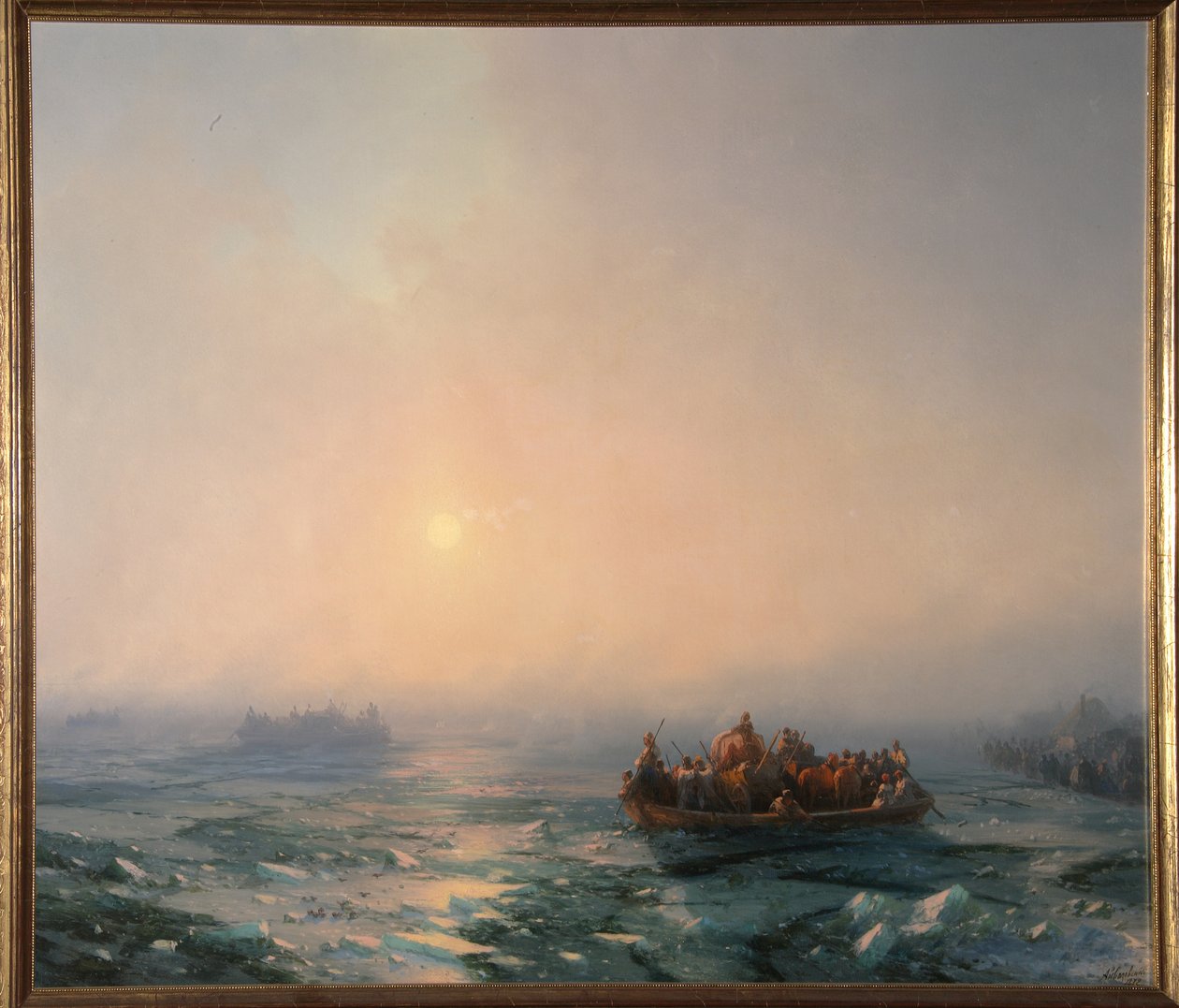 Isdrift på Dnepr-elven, 1872 av Ivan Konstantinovich Aivazovsky