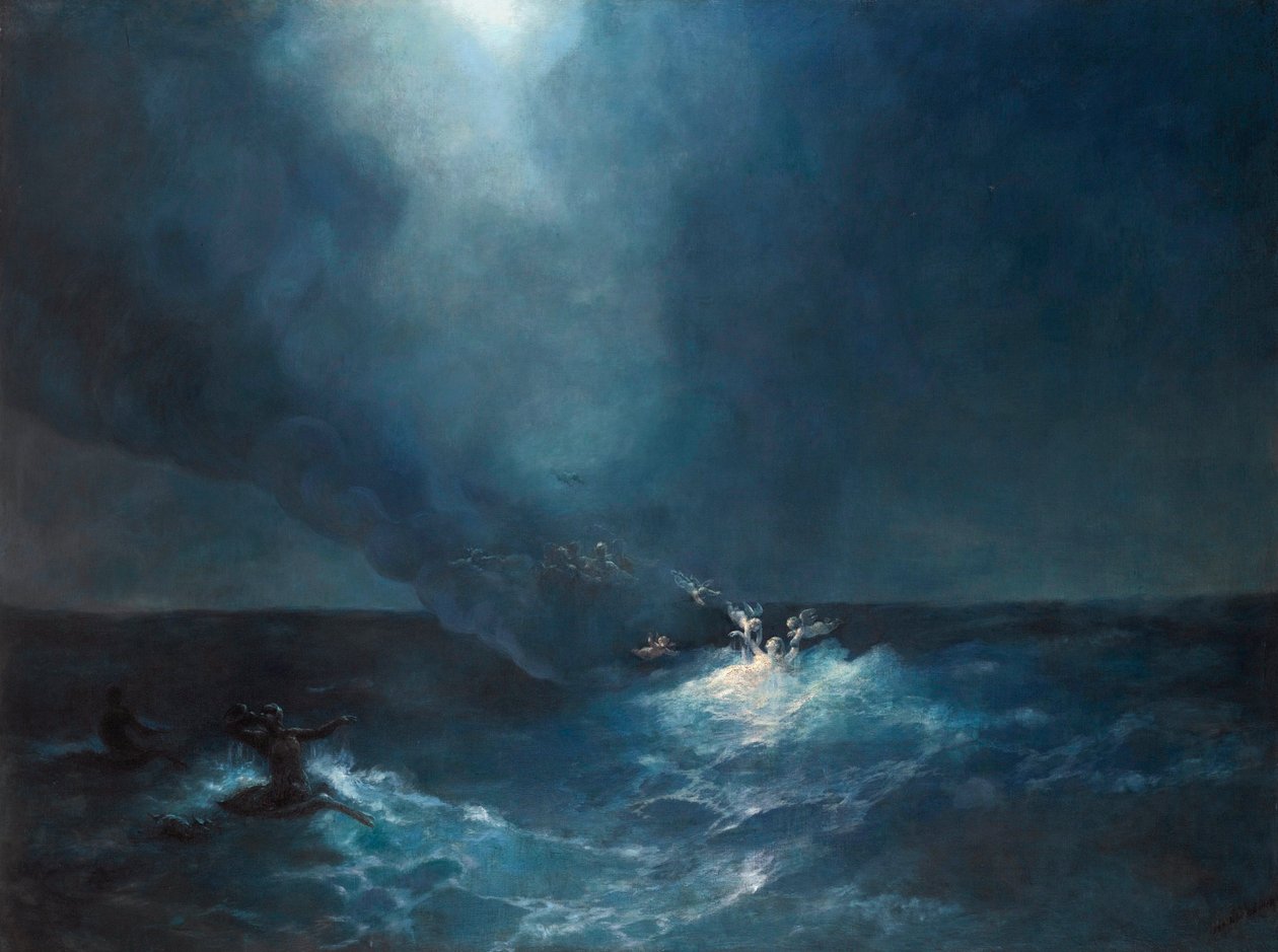 ""Afrodites fødsel"" maleri av Ivan Aivazovsky (1817-1900) av Ivan Konstantinovich Aivazovsky