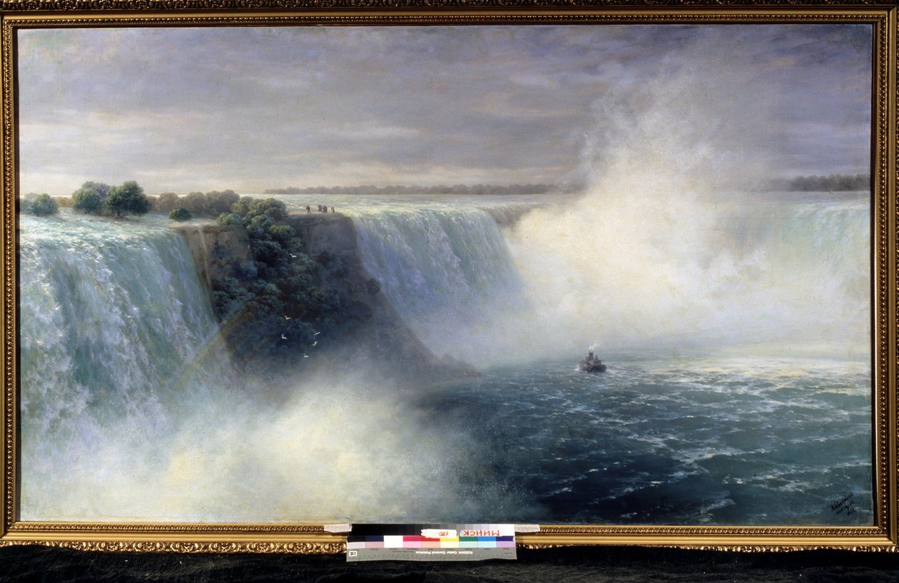 ""Niagarafallene"" Maleri av Ivan Aivazovsky (1817-1900) 1892 Nasjonalt kunstmuseum i den hviterussiske republikken, Minsk av Ivan Konstantinovich Aivazovsky