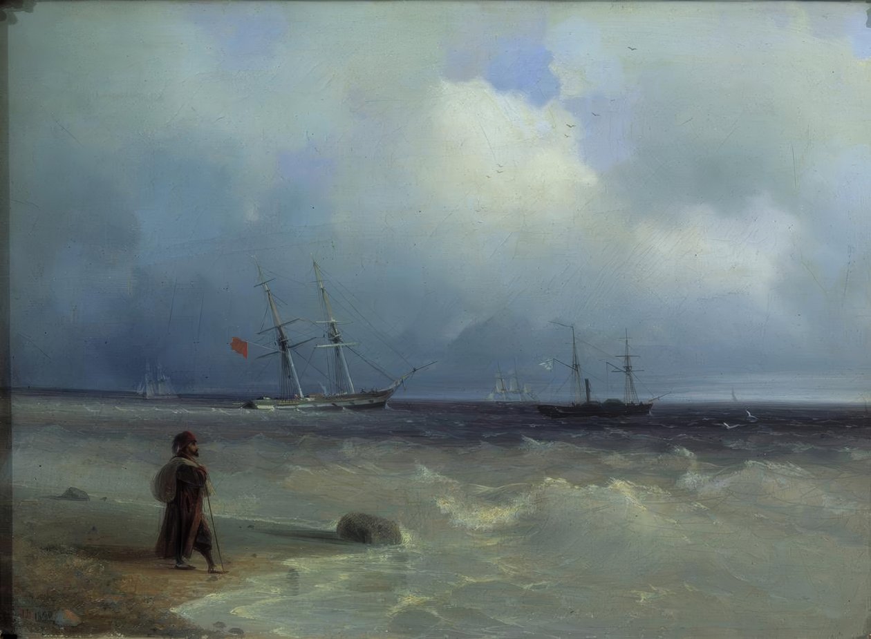Seashore av Ivan Konstantinovich Aivazovsky