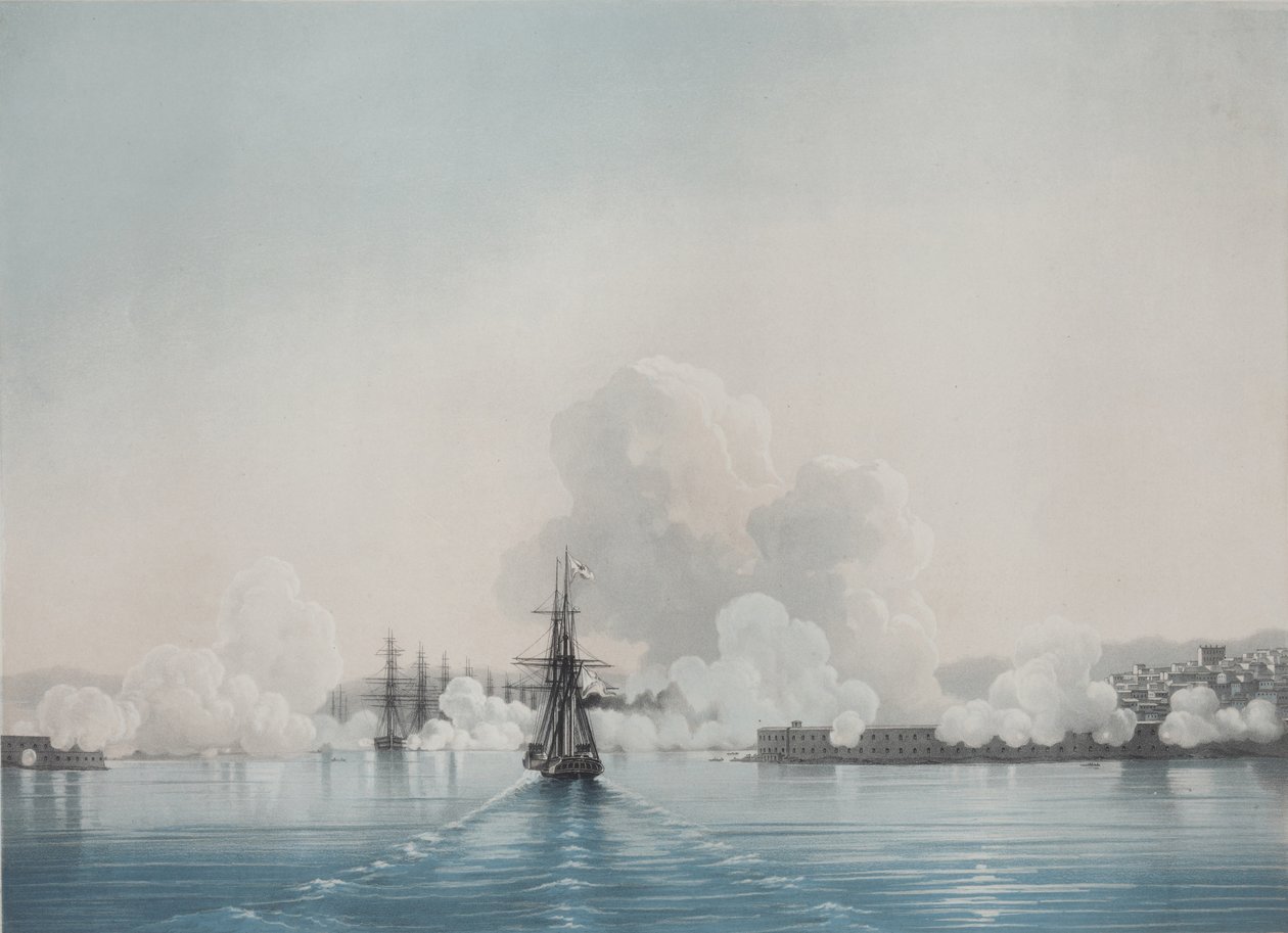 Sevastopol. Fort Constantine. Fort Nicholas, 1850-tallet av Ivan Konstantinovich Aivazovsky