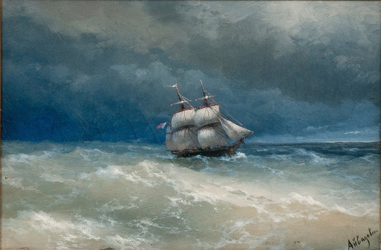 Stormfullt hav av Ivan Konstantinovich Aivazovsky
