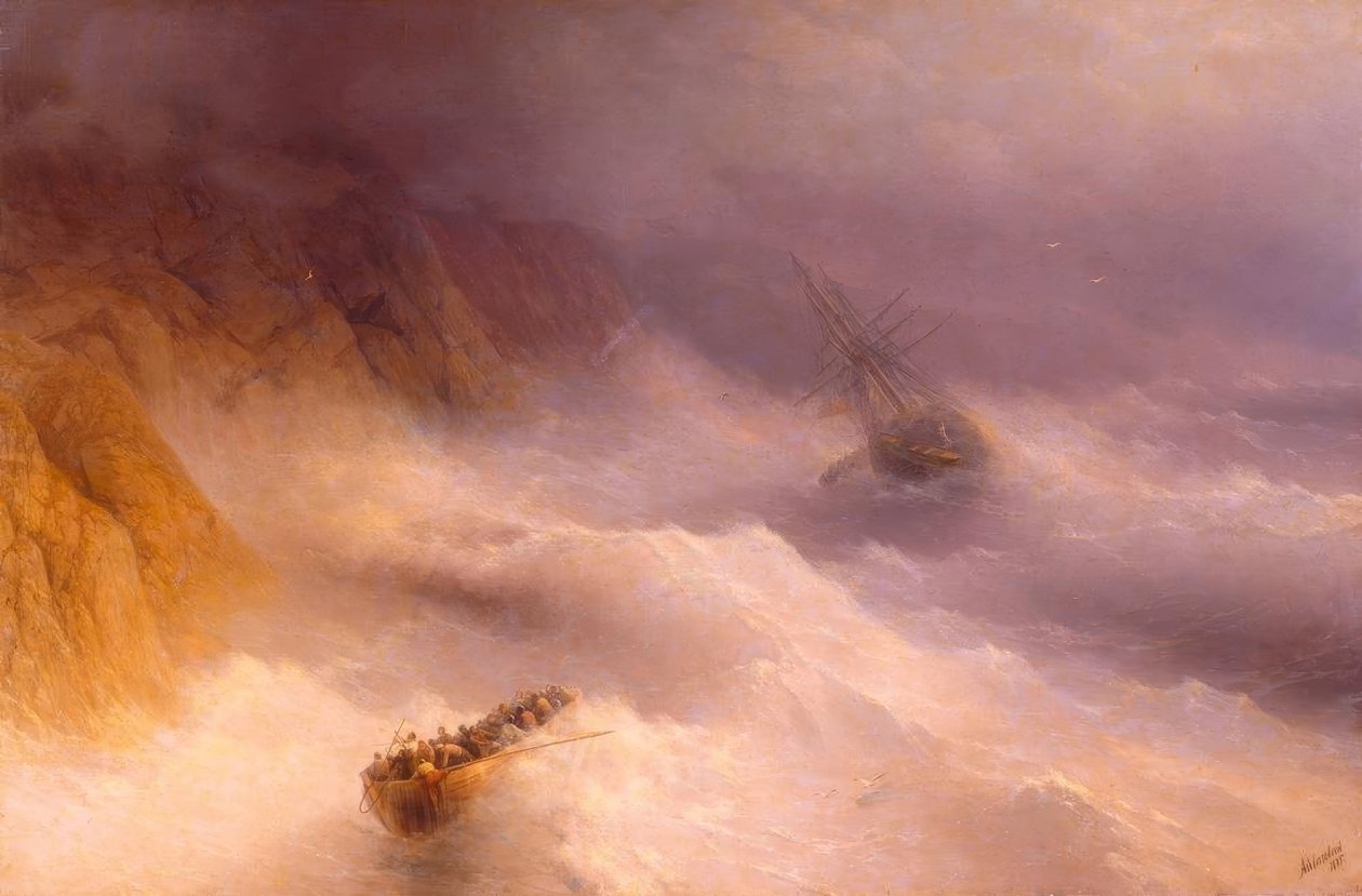 Storm ved Kapp Aija av Ivan Konstantinovich Aivazovsky