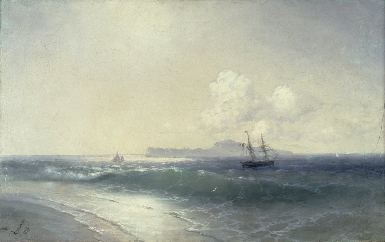 Tallinn havn, 1898 av Ivan Konstantinovich Aivazovsky