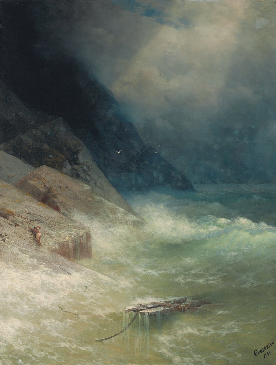The Survivor, 1892 av Ivan Konstantinovich Aivazovsky