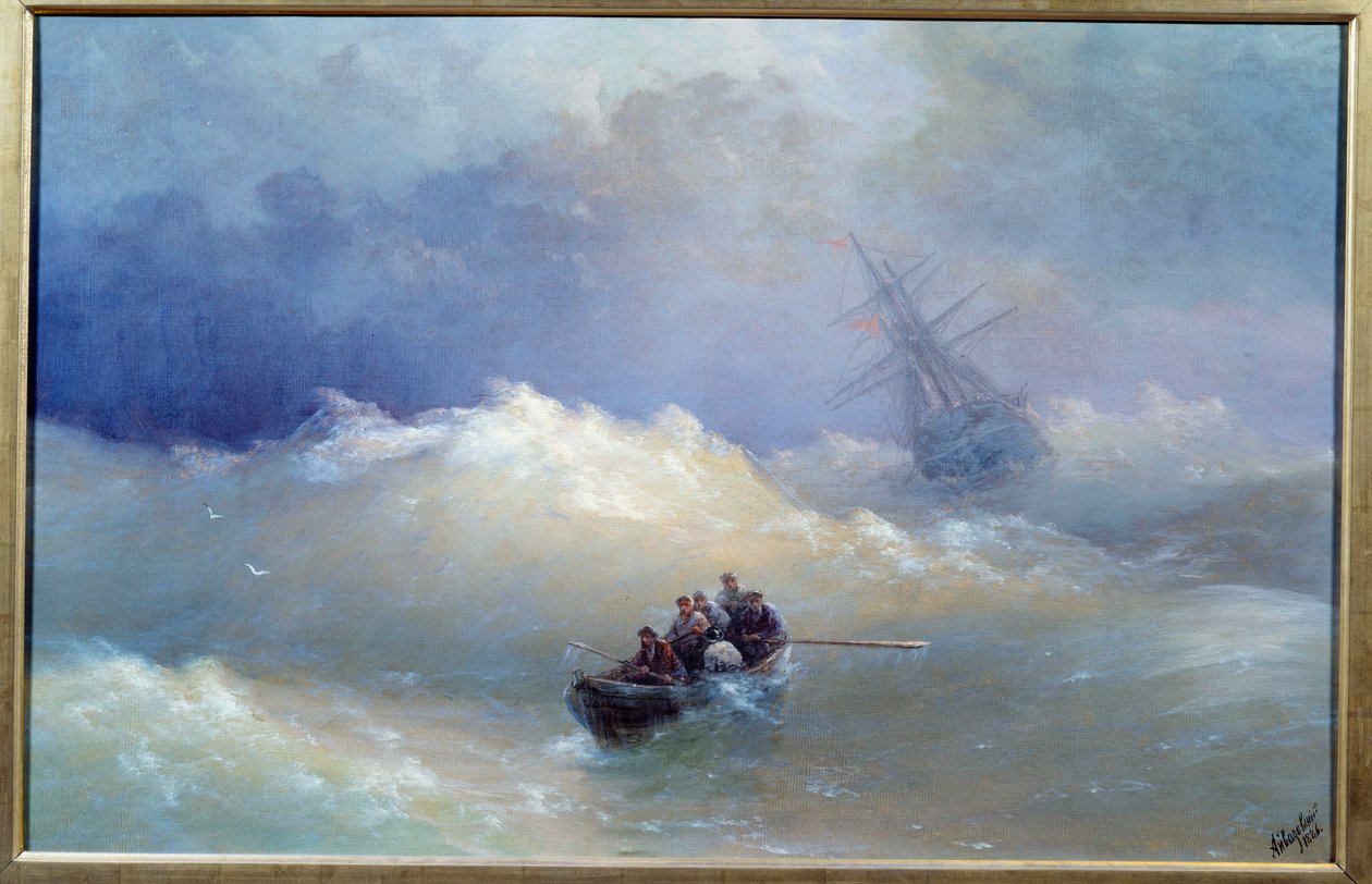 Bølgemaleriet av Ivan Aivazovsky (1817-1900) 1886 Brest, Museum of Fine Arts av Ivan Konstantinovich Aivazovsky