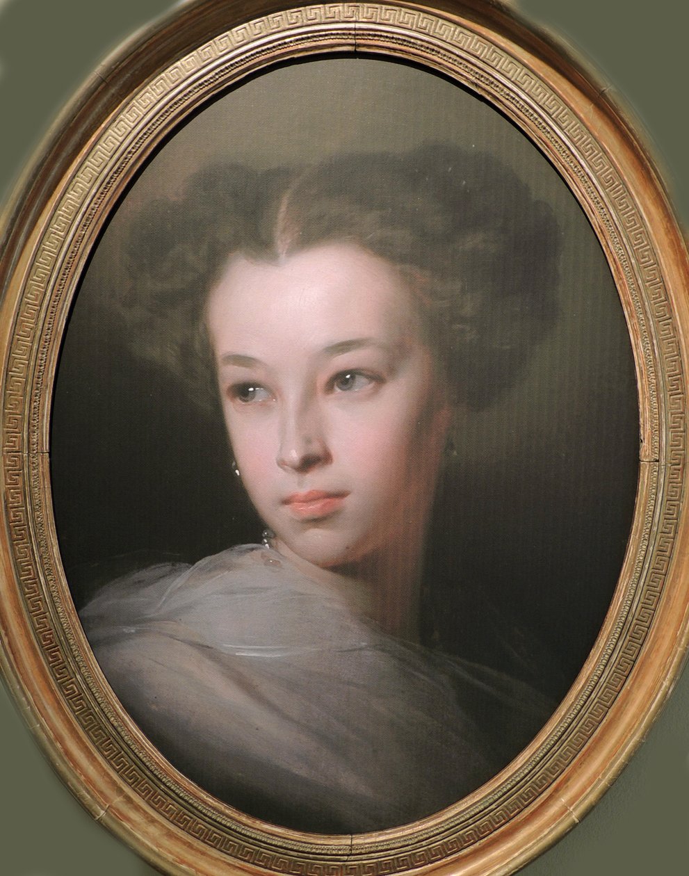Portrett av Natalia Alexandrovna Pushkina, grevinne av Merenberg 1836-1913, Poetens datter, 1849 av Ivan Kosmich Makarov