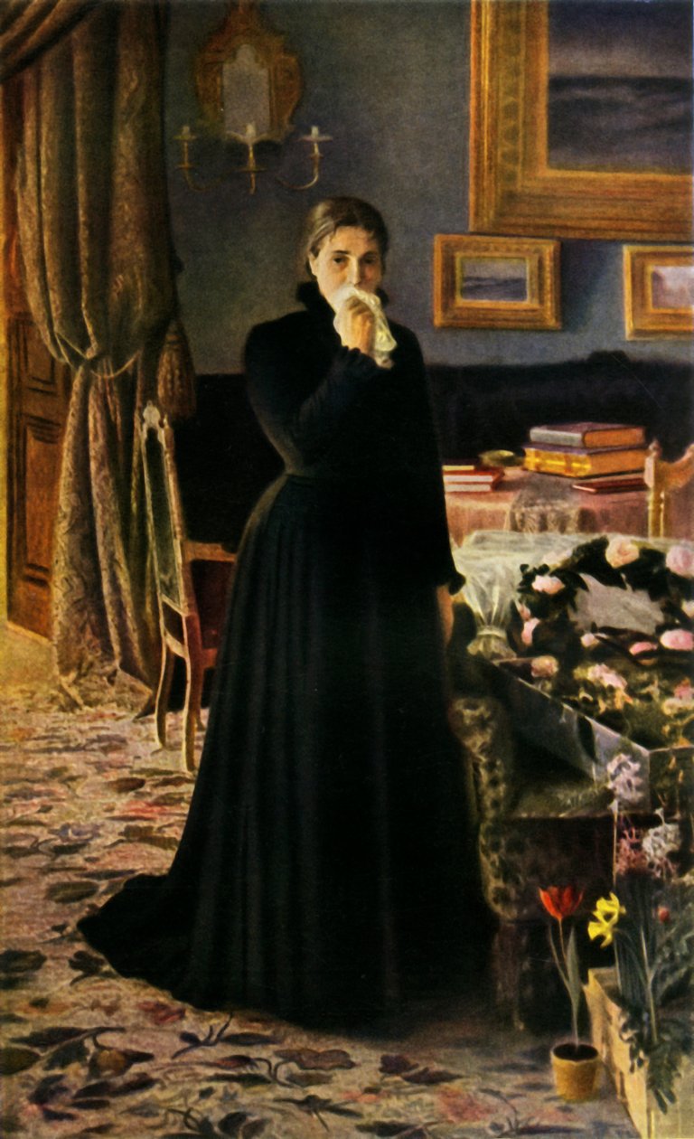 Utrøstelig sorg, 1884, 1965. av Ivan Kramskoy