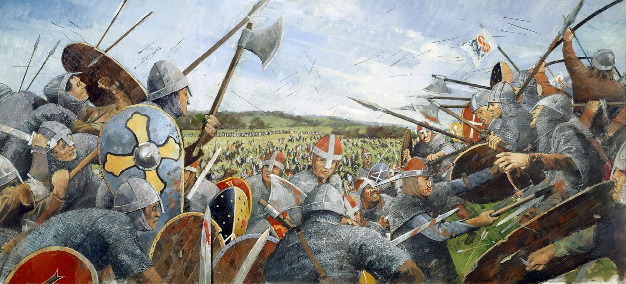 Slaget ved Hastings, 1066, c1990-2010 av Ivan Lapper