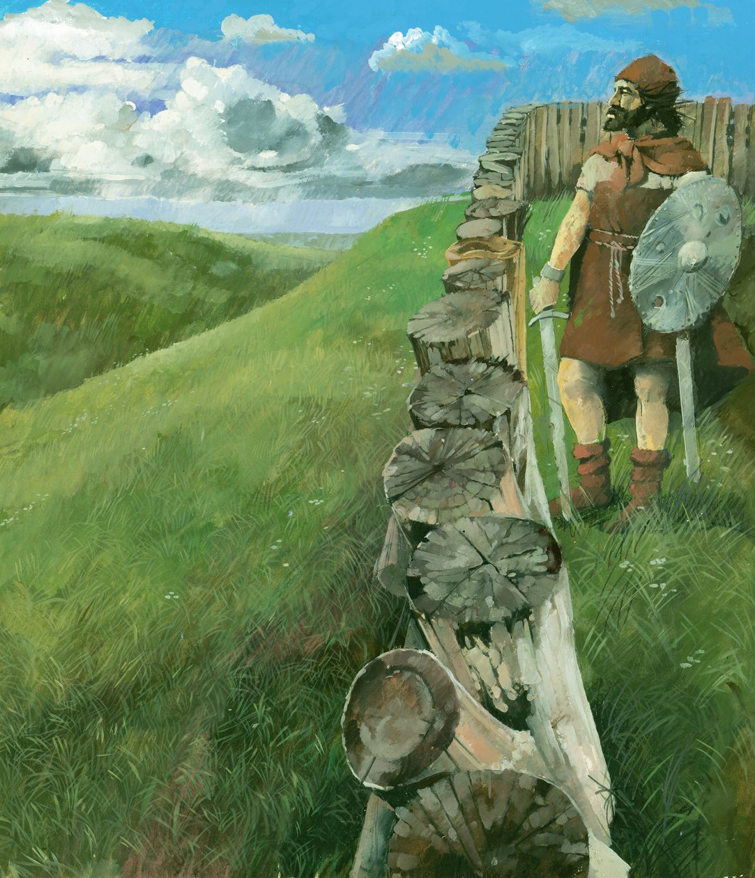 Jernaldermann ved Liddington Castle Hillfort, Swindon, Wiltshire, 1994 av Ivan Lapper