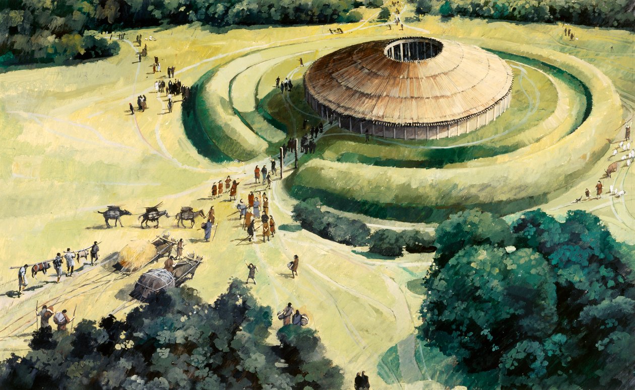 Knowlton neolitisk ritual henge, c1990-2010 av Ivan Lapper