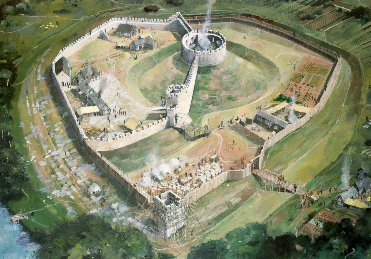 Pickering Castle, 1200-tallet, c1990-2010 av Ivan Lapper