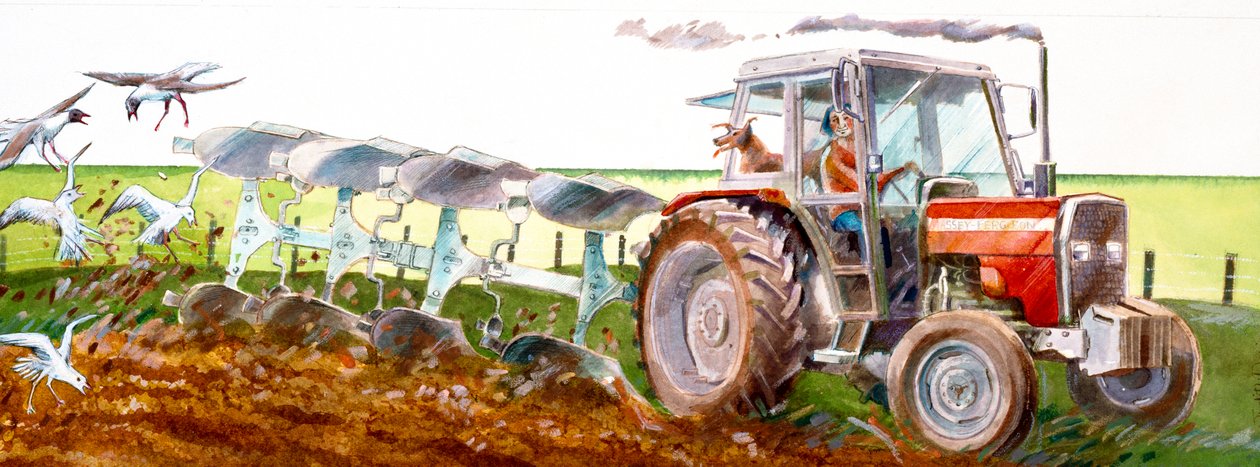 Pløying, c2010 av Ivan Lapper