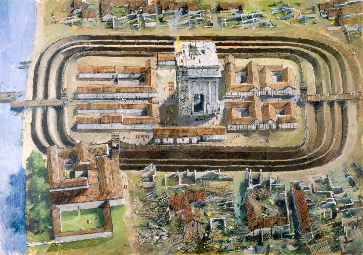 Richborough Roman Fort, 2. århundre, 1990-2010. av Ivan Lapper