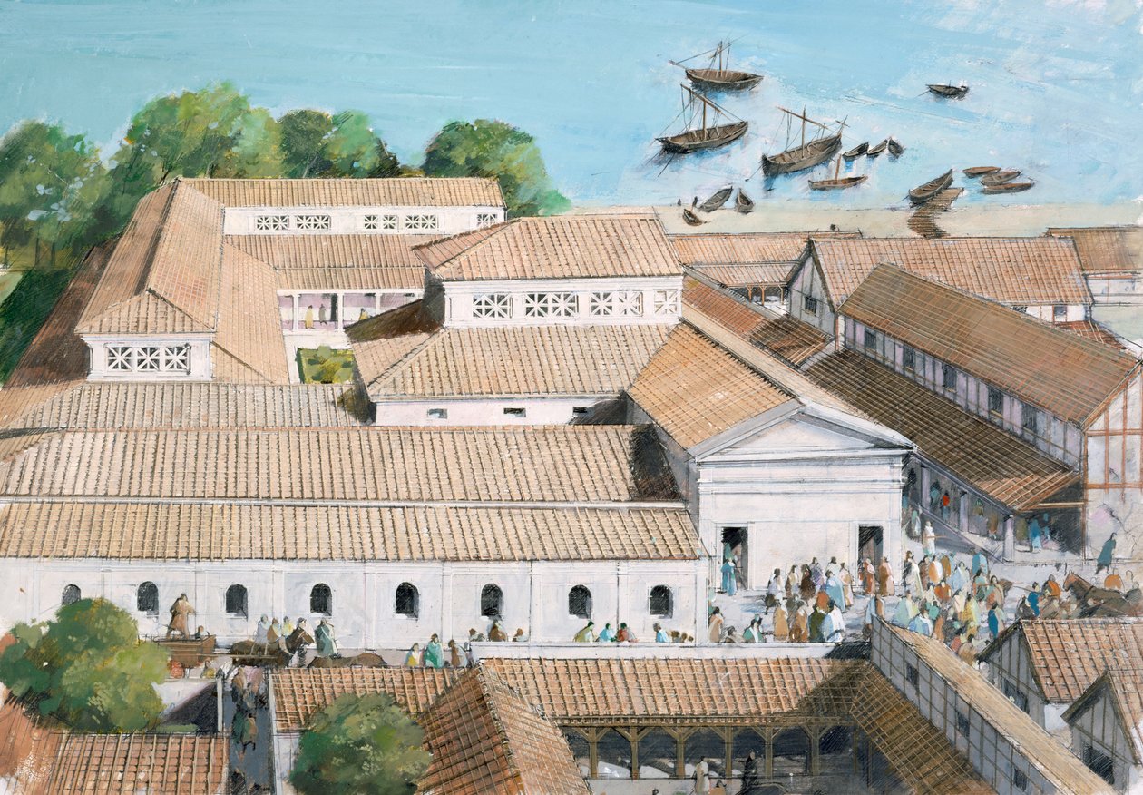 Richborough Roman Fort, 3. århundre. 1990-2010 av Ivan Lapper