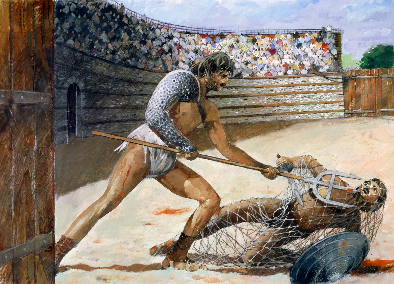 Romerske gladiatorer, c3. århundre, c1990-2010 av Ivan Lapper