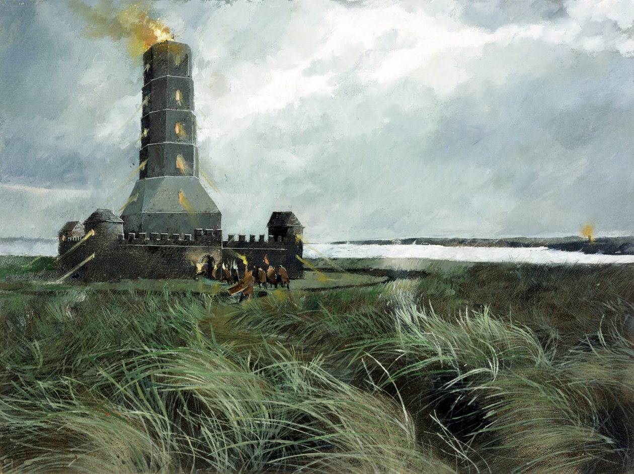 Romersk signalstasjon, Scarborough, 4. århundre, c1990-2010 av Ivan Lapper