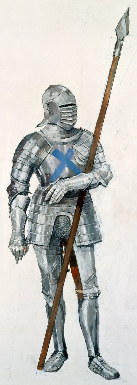 Skotsk soldat, Battle of Flodden Field, 1513, c1990-2010 av Ivan Lapper