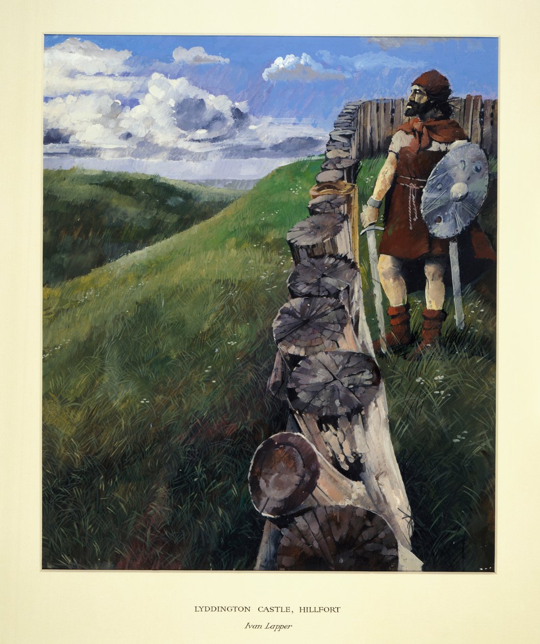 Soldat ved Lyddington Castle Hillfort, Leicestershire, 1994 av Ivan Lapper