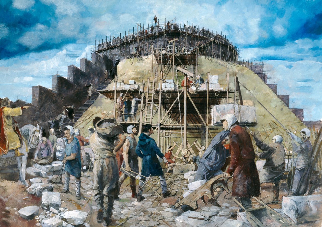 Totnes slott, 1300-tallet, 1990-2010 av Ivan Lapper
