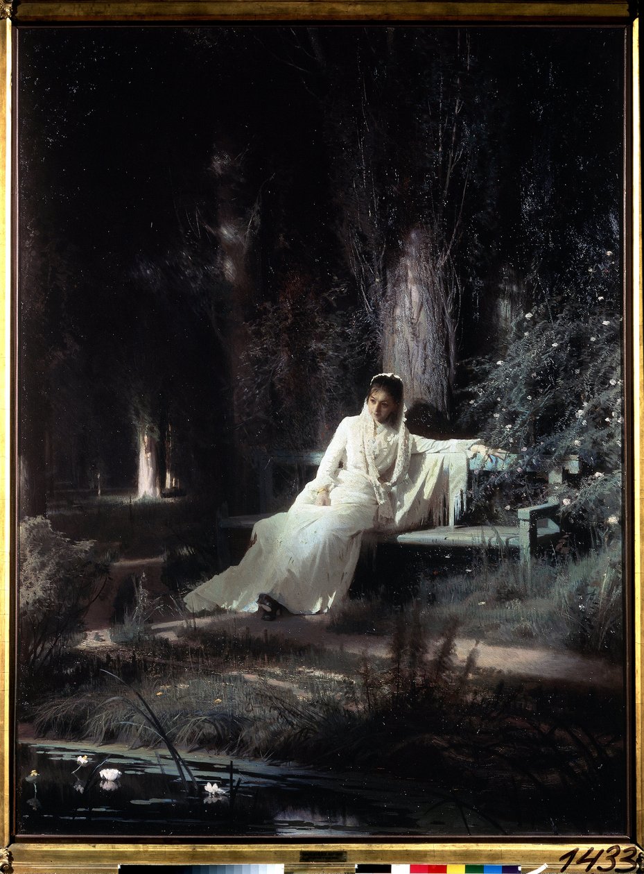 Månelys natt av Ivan Nikolaevich Kramskoy