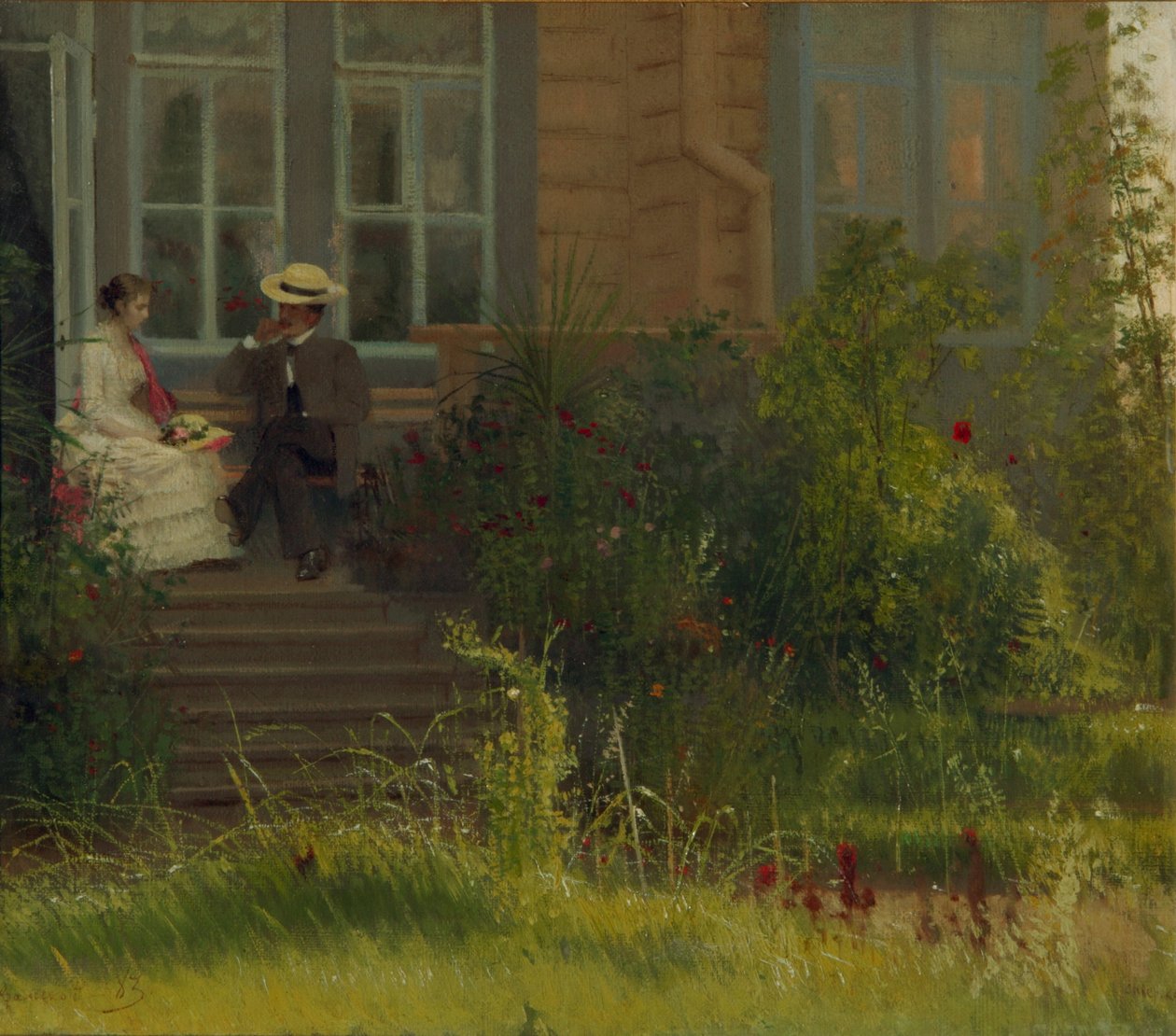 Kunstnere Dacha på Siverskaya, 1883 av Ivan Nikolaevich Kramskoy