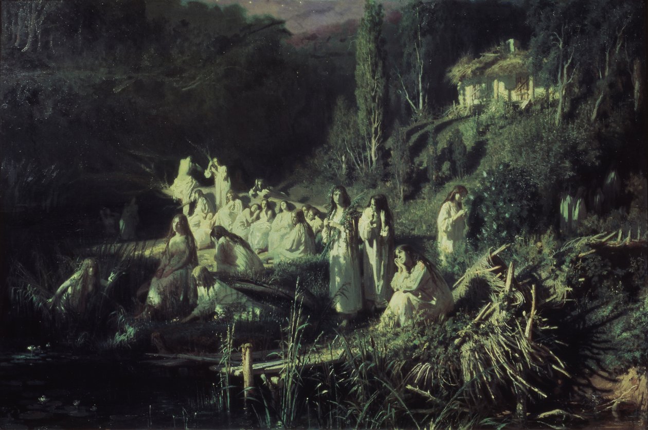 Havfruer, 1871 av Ivan Nikolaevich Kramskoy