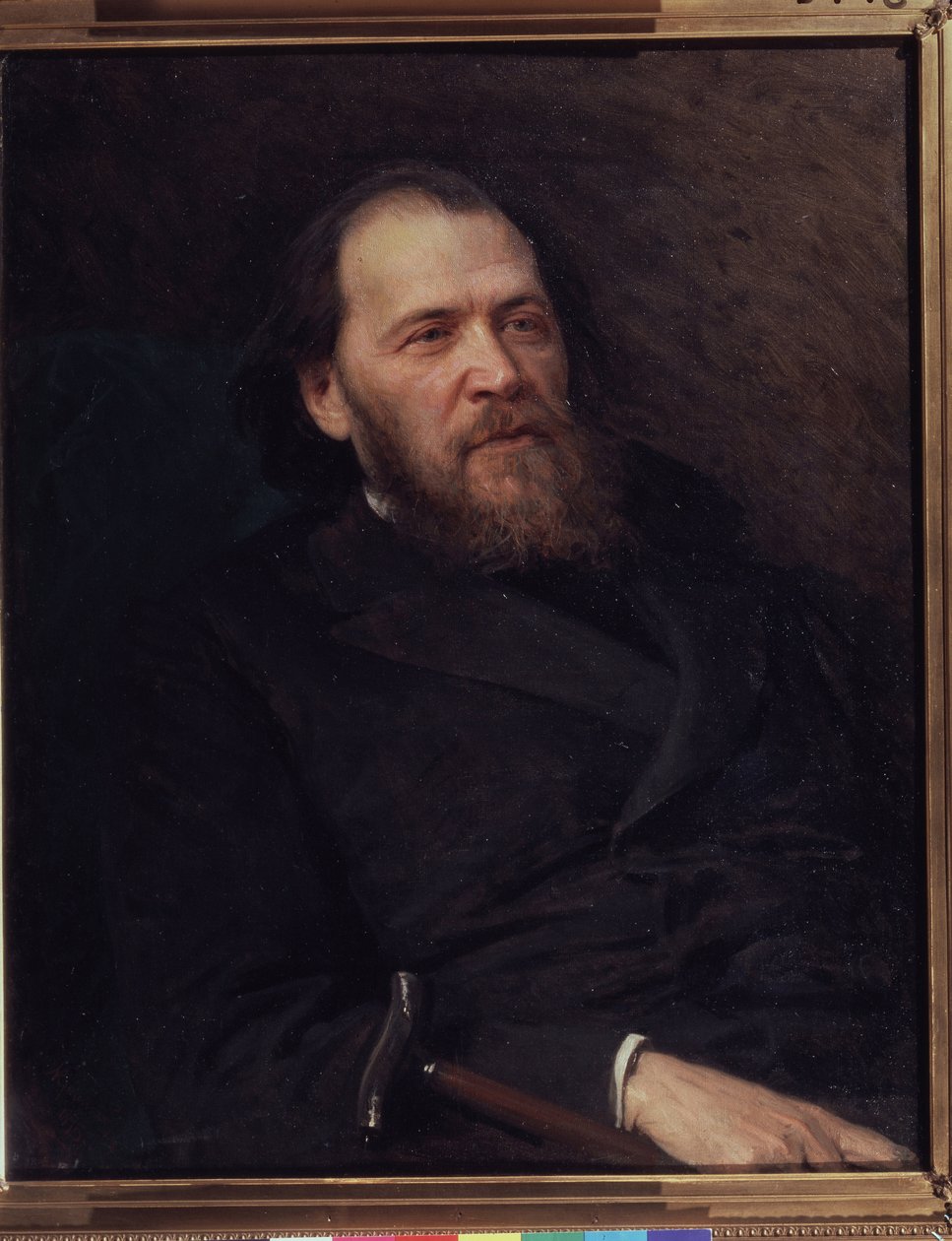 Portrait du poet Iakov Polonski (1819-1898) (Portrett av poeten Y. Polonsky). Peinture de Ivan Nokolayevich Kramskoi (1837–1887), huile sur toile av Ivan Nikolaevich Kramskoy