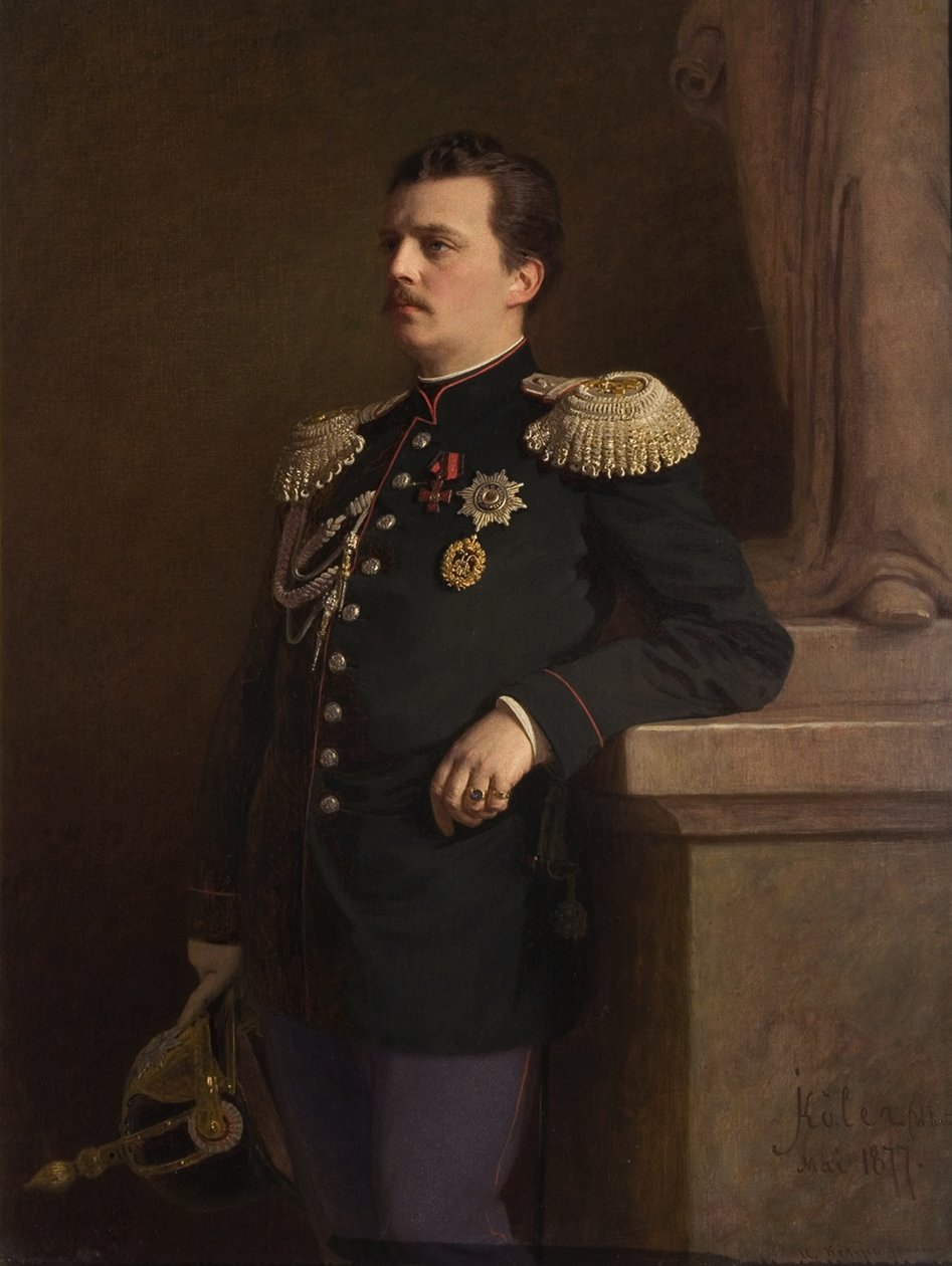 Portrett av storhertug Vladimir Alexandrovich av Russland 1847-1909, 1880-tallet av Ivan Nikolaevich Kramskoy