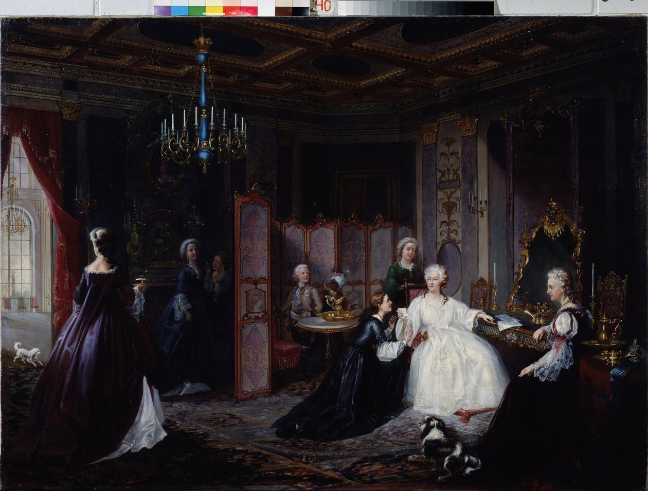 Keiserinne Katarina den store (Catherine II Romanov av Ivan Osipovich Miodushevsky
