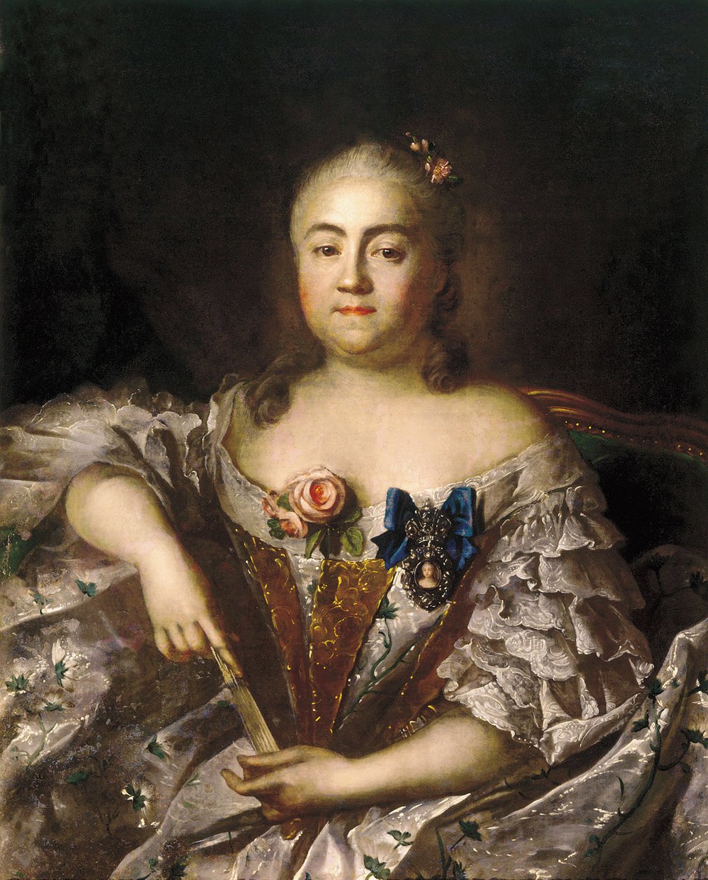 Portrett av grevinne Varvara Alexeyevna Sheremetyeva 1711-1767, ca 1760 av Ivan Petrovich Argunov