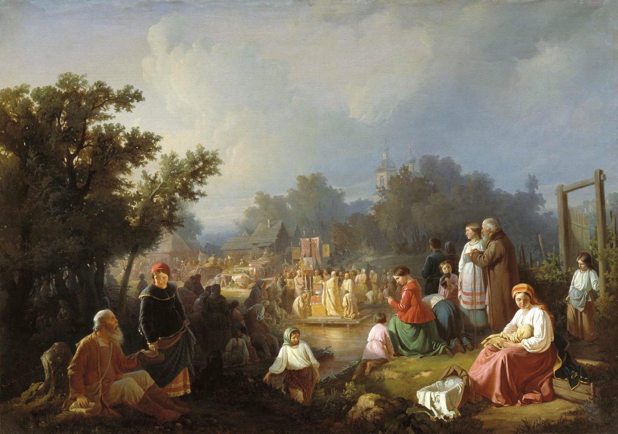 The Blessing of Waters in a Country Village