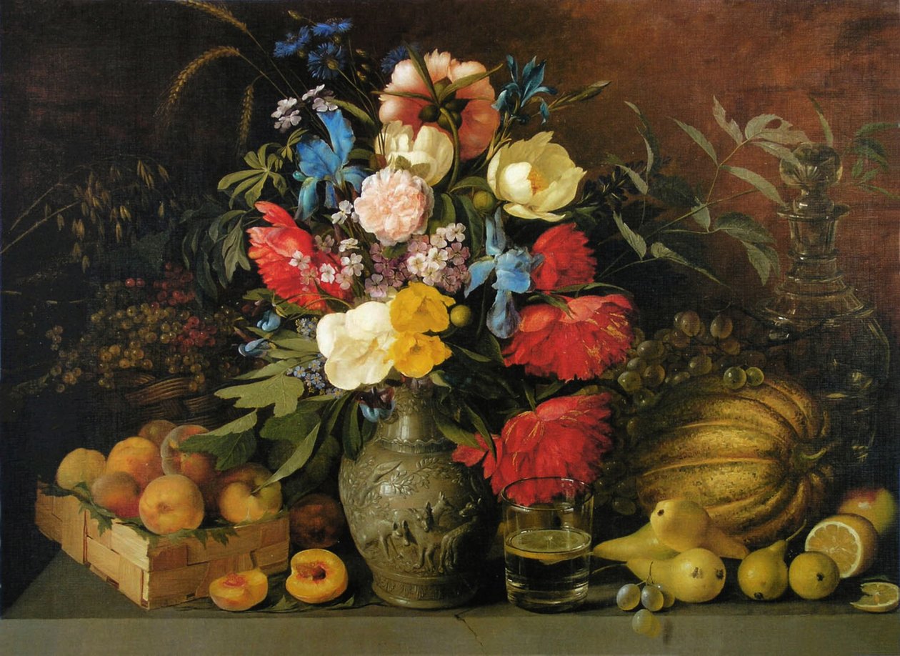 Blomster og frukter, 1839 av Ivan Phomich Khrutsky