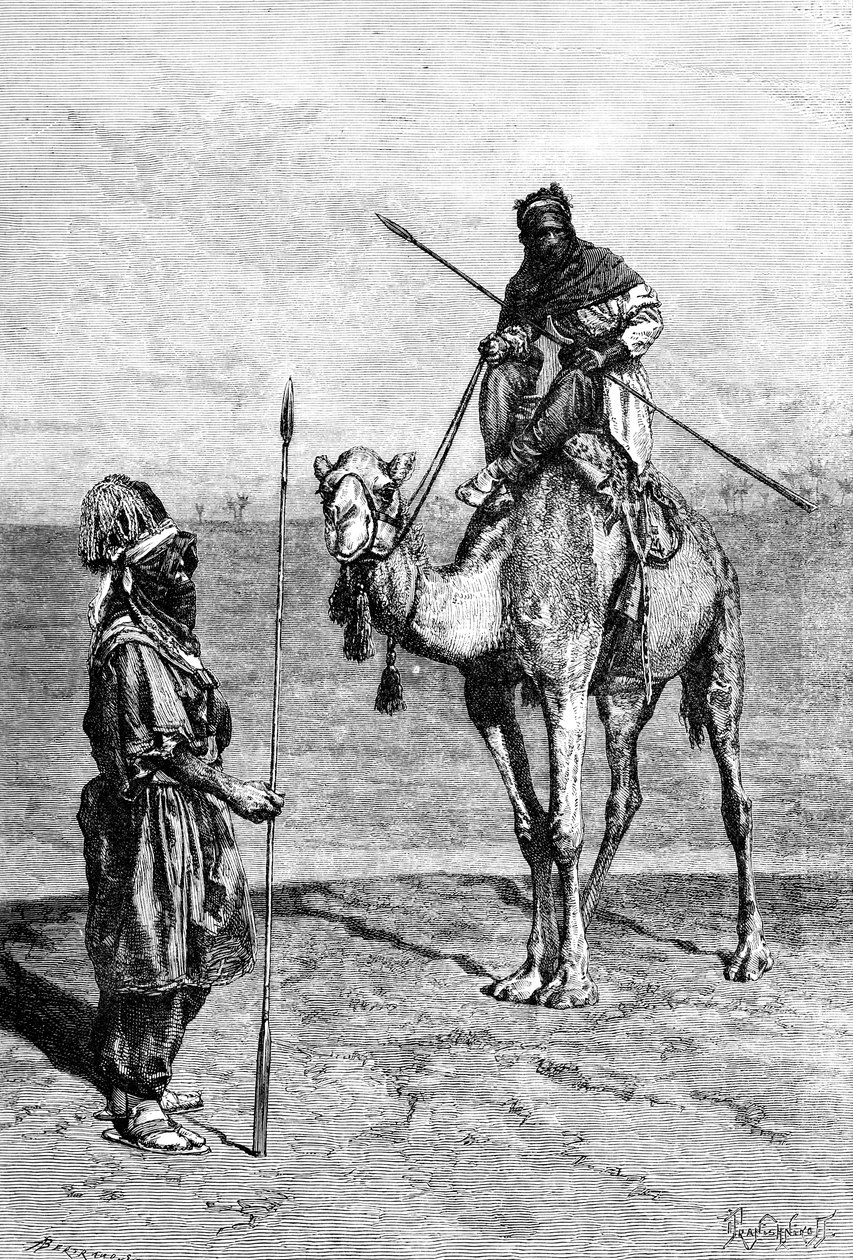 Tuareger på reise, Nord-Afrika, 1895. av Ivan Pranishnikoff
