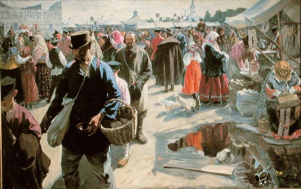 En messe, 1910-12 av Ivan Semyonovich Kulikov