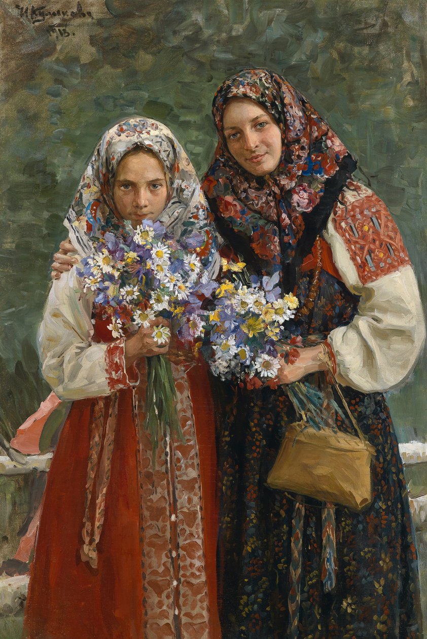 Engblomster, 1913 av Ivan Semyonovich Kulikov