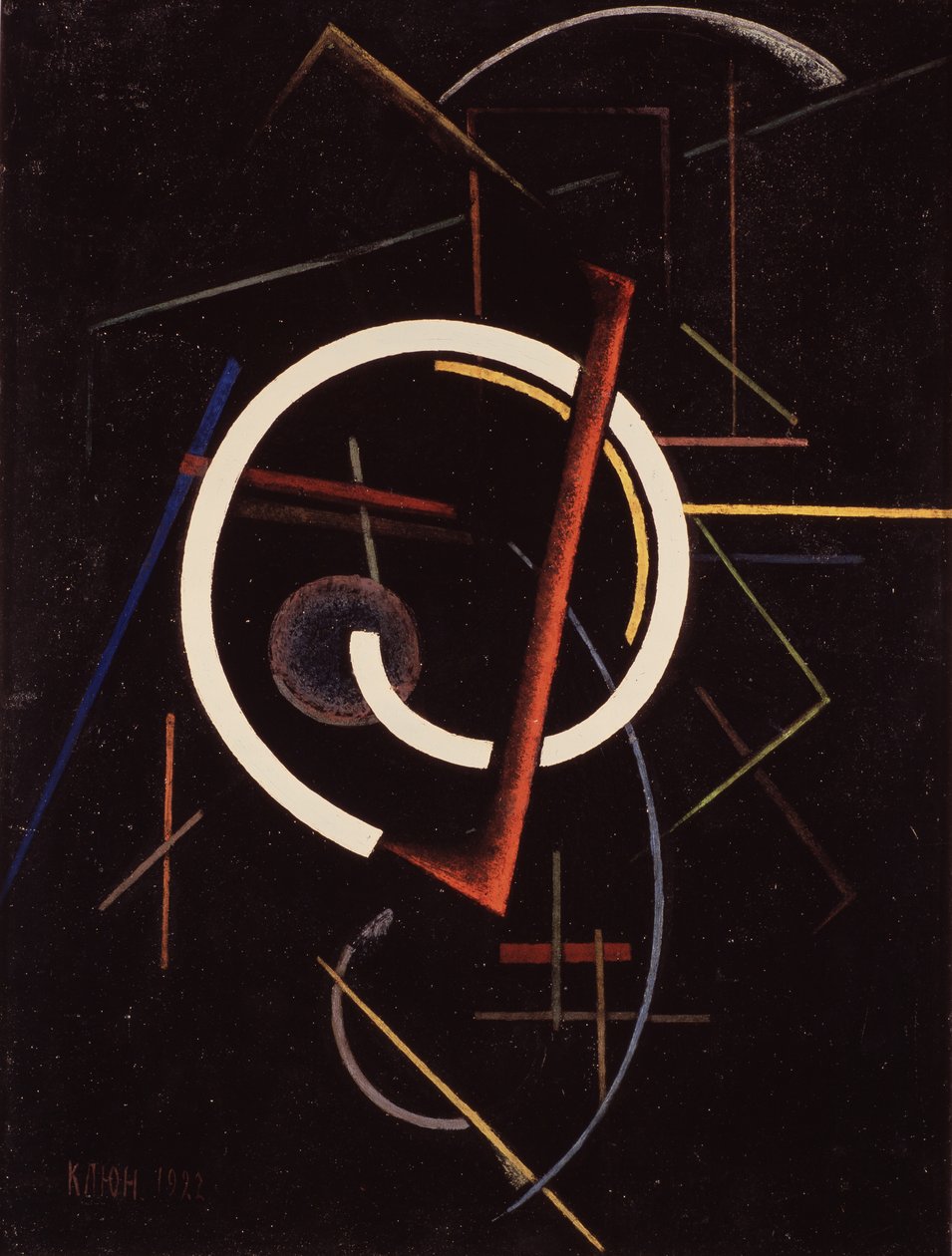 Lineær struktur, 1922 av Ivan Vassilyevich Klyun