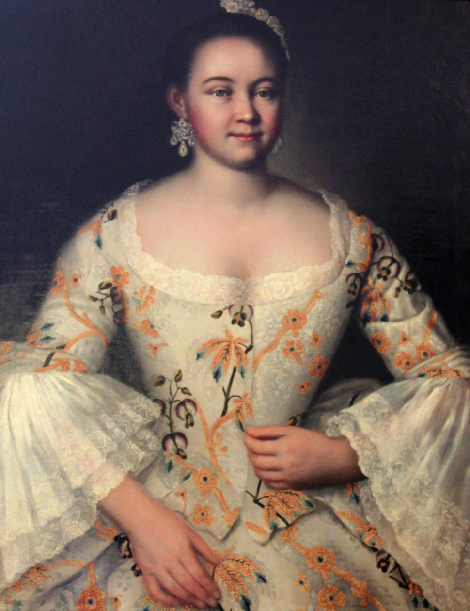 Stepanida Stepanovna Yakovleva, c1757-k1761 av Ivan Vishnyakov
