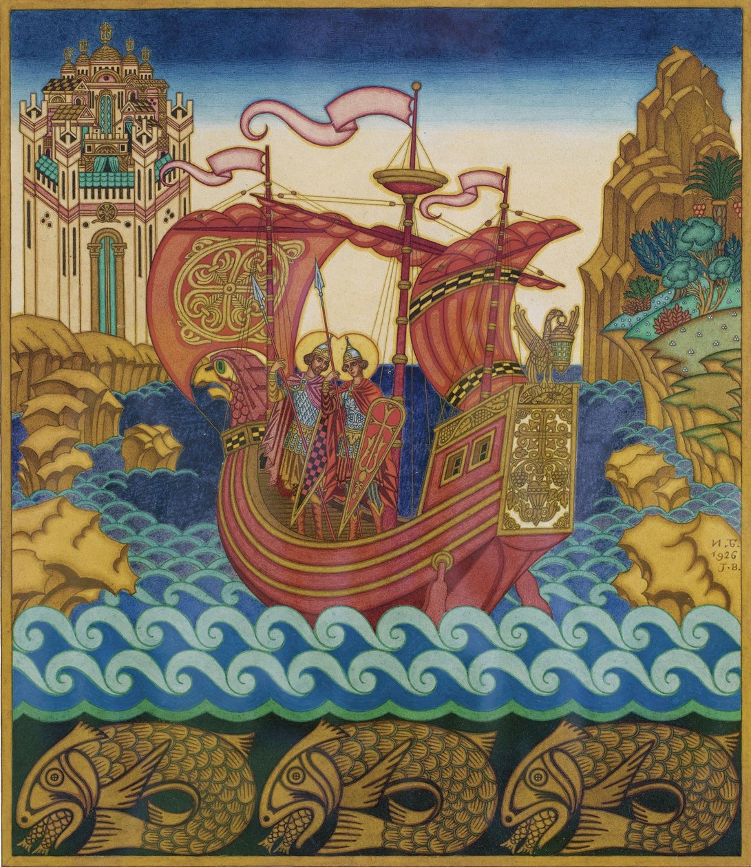 Skipet av Ivan Yakovlevich Bilibin