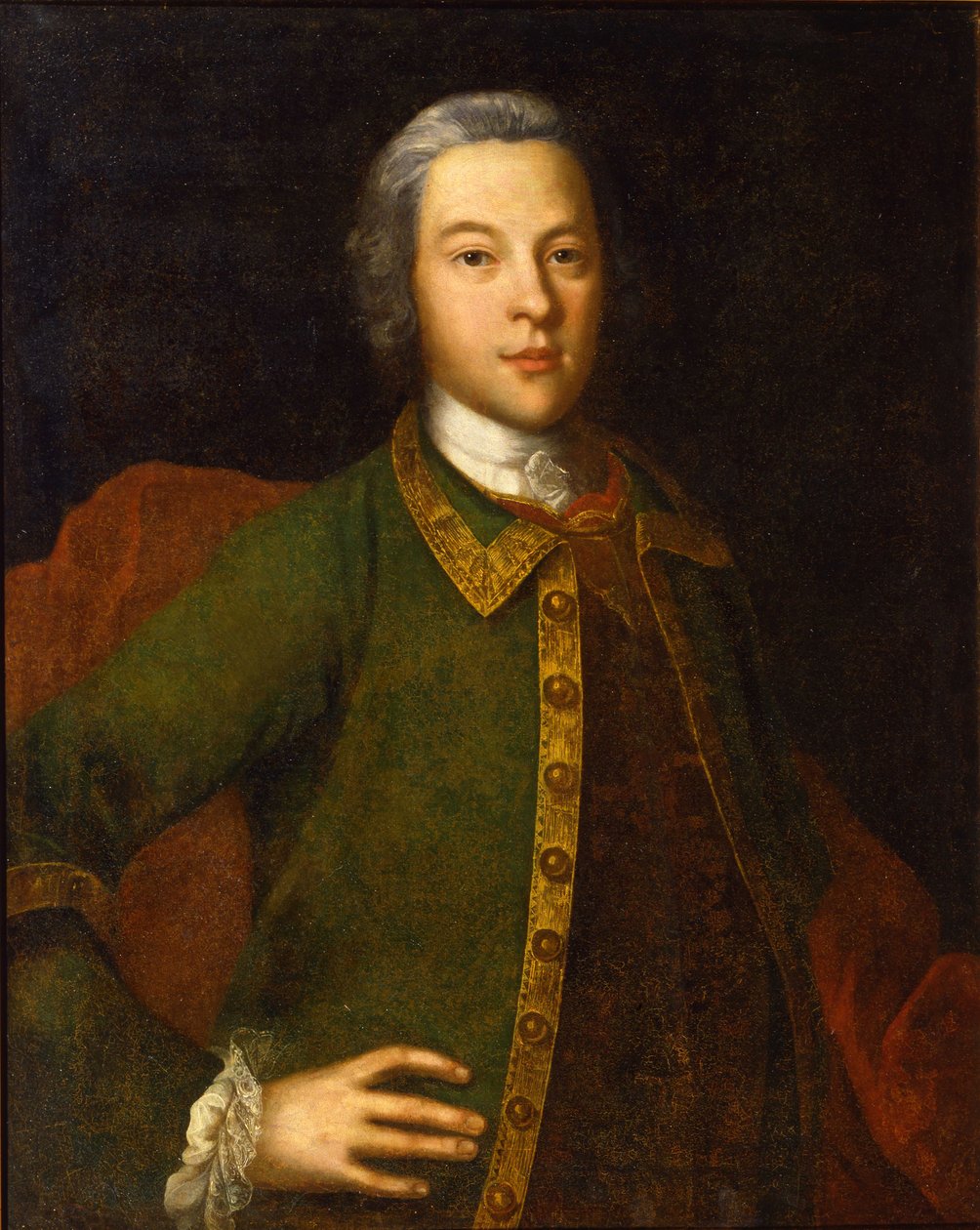 Portrett av grev Petr Panin 17211789, 1742 av Ivan Yakovlevich Vishnyakov