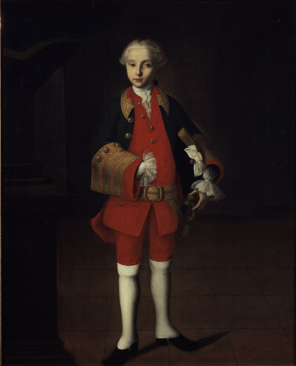 Portrett av grev Wilhelm Georg von Fermor 1749-1828, ca. 1750 av Ivan Yakovlevich Vishnyakov