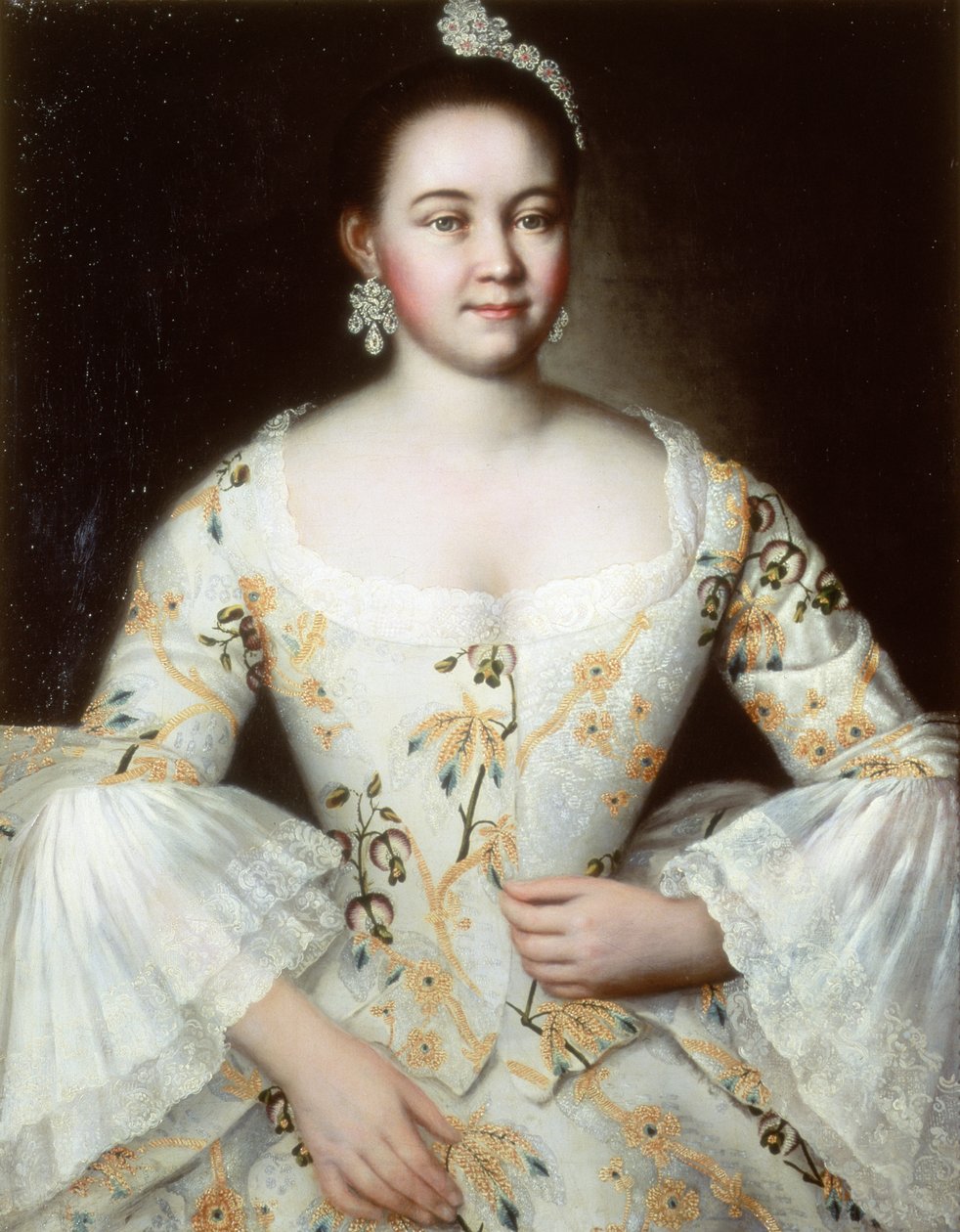 Portrett av kona til Mikhail Yakovlev, etter 1756 (par 74379) av Ivan Yakovlevich Vishnyakov