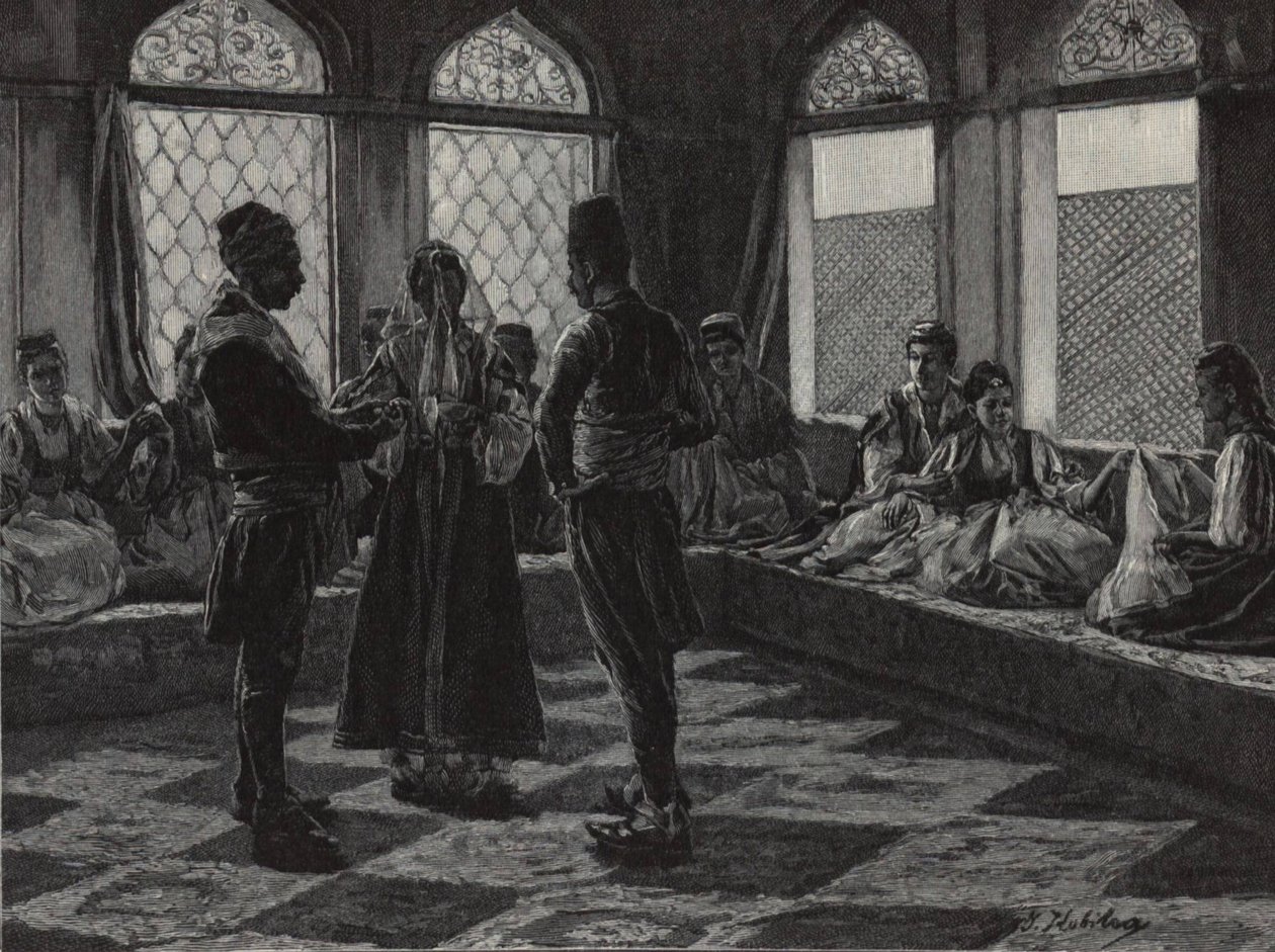 Den muslimske bruden er pakket inn i et dansegulv av Ivana Kobilca